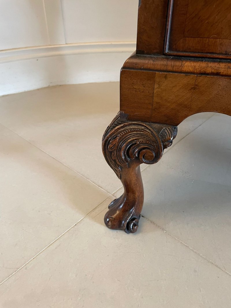 Antique Quality Burr Walnut Chest on Stand - Image 14